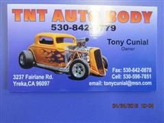 TNT Auto Body Inc. 3237 Fairlane Rd, Yreka, CA 96097 TNT Auto Body Inc. Logo