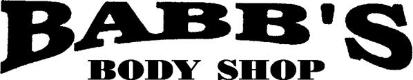 Babb's Body Shop 301 South Third Ave., Chatsworth, GA 30705 Babb's Body Shop Logo