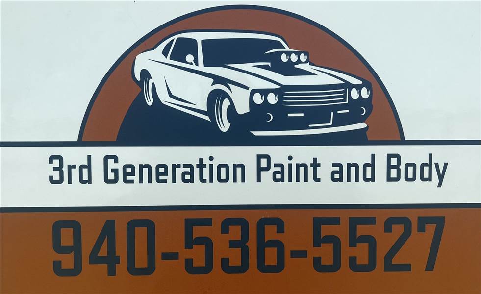 3rd Generation Paint & Body LLC 1604 Duck Creek Rd, Sanger, TX 76266 3rd Generation Paint & Body LLC Logo
