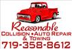 Reasonable Collision and Auto Repair Logo