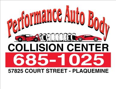 Performance Autobody Inc. 57825 Court St., Plaquemine, LA 70764 Performance Autobody Inc. Logo