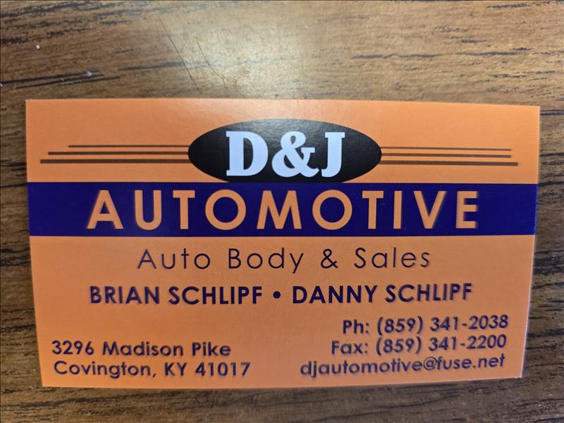 D & J Automotive 3296 Madison Pike, Covington, KY 41017 D & J Automotive Logo