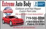 Extreme Auto Body 3130 Granada Blvd, Pueblo, CO 81005 Extreme Auto Body Logo