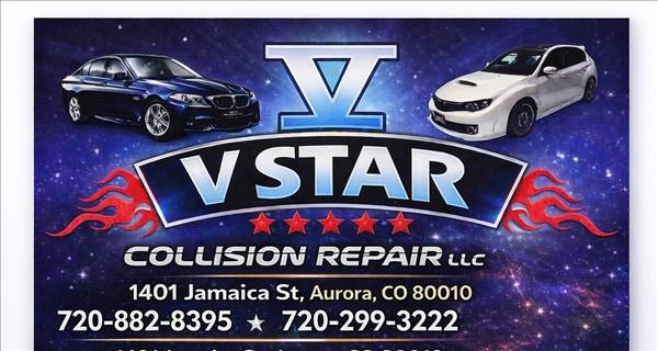 V Star Collision Repair, LLC 1401 Jamaica St, Aurora, CO 80010 V Star Collision Repair, LLC Logo