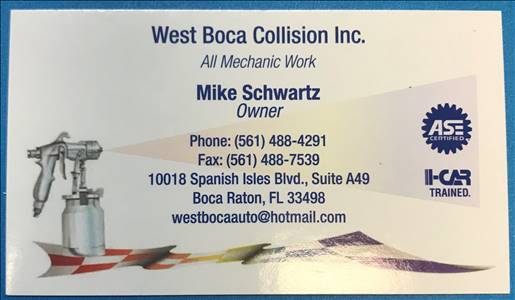 West Boca Collision Inc. Logo