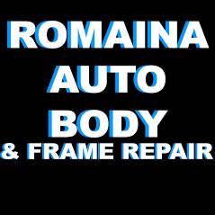 Romaina Auto Body& Frame Repair 21400 Lassen St., Chatsworth, CA 91311 Romaina Auto Body& Frame Repair Logo
