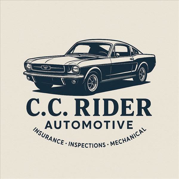 C C Rider Automotive Painting Logo