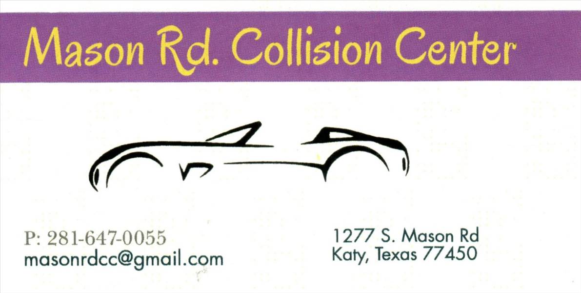 Mason Road Collision Center 1277 S Mason Rd, Katy, TX 77450 Mason Road Collision Center Logo