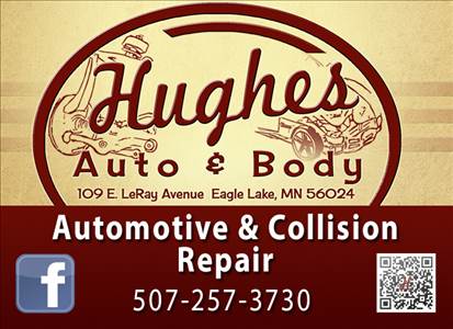 Hughes Automotive, Inc 109 E. Leray Ave., Eagle Lake, MN 56024 Hughes Automotive, Inc Logo