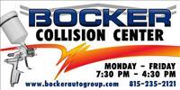 Bocker Collision Center 801 E South St, Freeport, IL 61032 Bocker Collision Center Logo