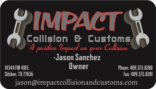Impact Collision and Customs 14344 Fm 418 E, Silsbee, TX 77656 Impact Collision and Customs Logo