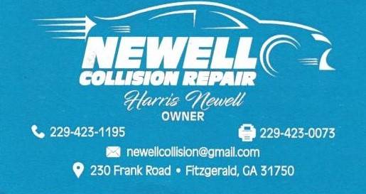 Newell Collision Repair LLC 230 Frank Road, Fitzgerald, GA 31750 Newell Collision Repair LLC Logo