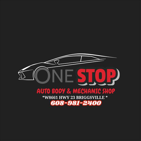 One Stop Body Shop W8661 State Road 23, Briggsville, WI 53920 One Stop Body Shop Logo