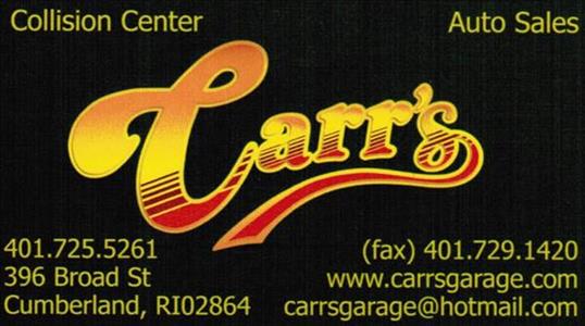 Carr's Garage, Inc. 396 BROAD ST, Cumberland, RI 02864 Carr's Garage, Inc. Logo