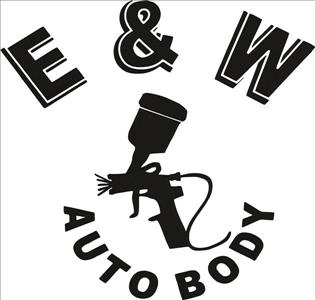 E & W Auto Body Logo