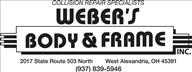 Weber's Body & Frame Inc. Logo