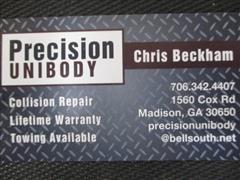 Precision Unibody, Inc. 1560 COX RD., Madison, GA 30650 Precision Unibody, Inc. Logo