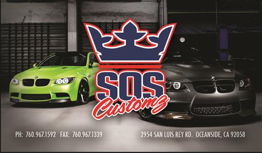 Sos Customz 2954 San Luis Rey Road, Oceanside, CA 92058 Sos Customz Logo