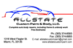 Allstate Custom Paint & Body Shop 1316 West Flagler St, Miami, FL 33135 Allstate Custom Paint & Body Shop Logo