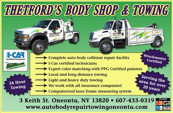 Thetford's Auto Center 3 Keith St, Oneonta, NY 13820 Thetford's Auto Center Logo