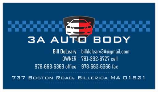 3A Auto Body 737 Boston Rd, Billerica, MA 01821 3A Auto Body Logo