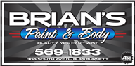Brian's Paint & Body 306 S Avenue D, Burkburnett, TX 76354 Brian's Paint & Body Logo