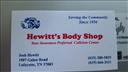 Hewitt's Body Shop 307 Red Boiling Springs Rd, Lafayette, TN 37083 Hewitt's Body Shop Logo