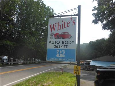 Whites Auto Body 222 MEADOWDALE RD, Fairmont, WV 26554 Whites Auto Body Logo