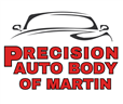 Precision Auto Body of Martin Logo