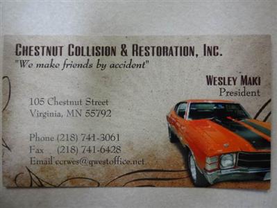 Chestnut Collision & Restoration, Inc. Logo