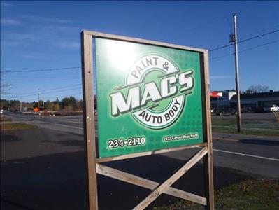 Mac's Paint & Body Shop Inc. 2473 Carmel Rd N, Newburgh, ME 04444 Mac's Paint & Body Shop Inc. Logo
