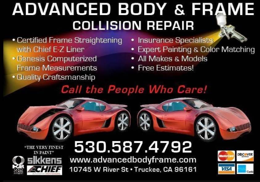 Advanced Body and Frame 10745 W River St., Truckee, CA 96161 Advanced Body and Frame Logo