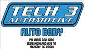 Tech 3 Automotive Autobody 991 13th Street SW, Hickory, NC 28602 Tech 3 Automotive Autobody Logo