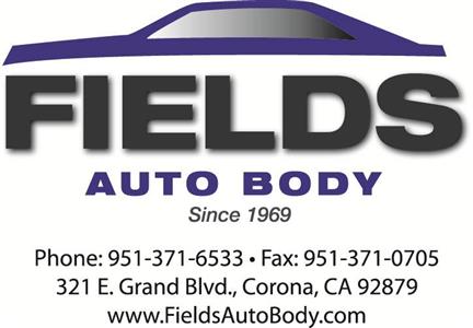 Fields Auto Body 321 E. Grand Blvd., Corona, CA 92879 Fields Auto Body Logo