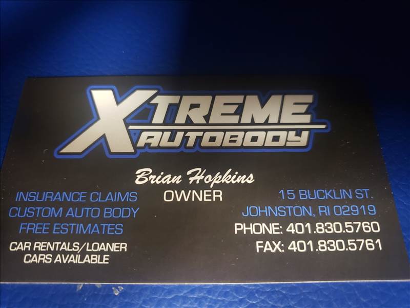 Xtreme Autobody 15 Bucklin St, Johnston, RI 02919 Xtreme Autobody Logo