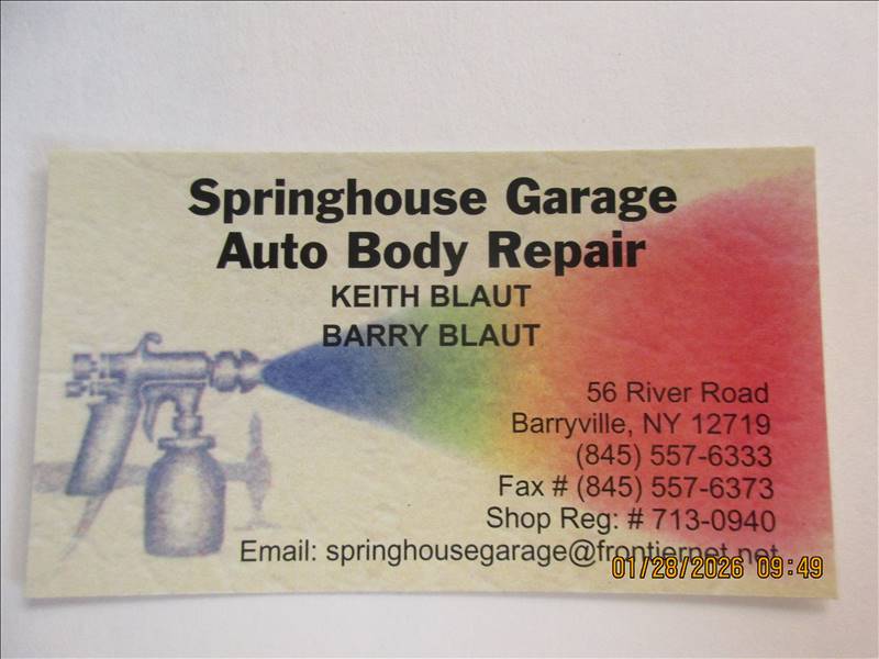 Springhouse Garage Logo