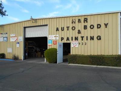 H&R Auto Body & Painting Specialists 933 N Golden State Blvd, Turlock, CA 95380 H&R Auto Body & Painting Specialists Logo