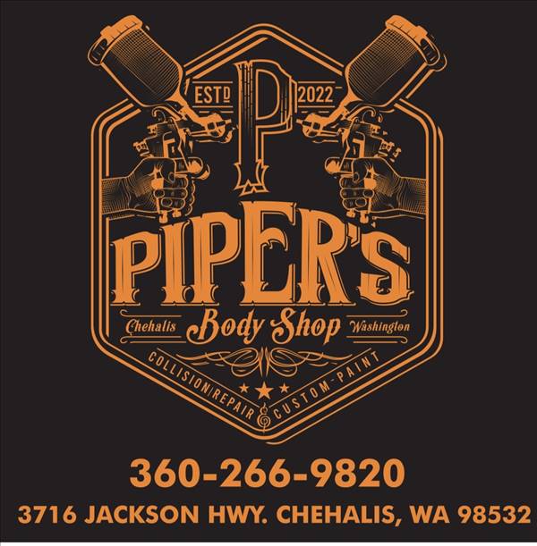 Pipers Auto Body 3716 Jackson Highway, Chehalis, WA 98532 Pipers Auto Body Logo