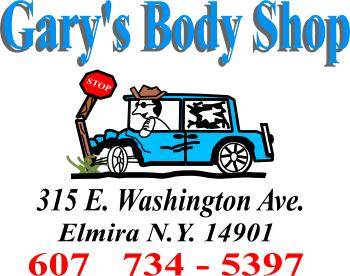 Gary's Body Shop 315 East Washington Avenue, Elmira, NY 14901 Gary's Body Shop Logo