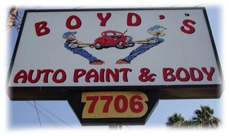 Boyd's Auto Paint & Body 7706 Yates St, Tujunga, CA 91042 Boyd's Auto Paint & Body Logo