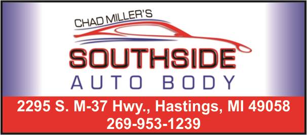 Chad Miller's Southside Autobody LLC 2295 S M37 Highway, Hastings, MI 49058 Chad Miller's Southside Autobody LLC Logo
