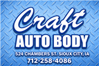 Craft Auto Body Inc. 524 Chambers St, Sioux City, IA 51101 Craft Auto Body Inc. Logo