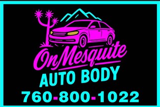 on Mesquite Auto Body, Inc. 6476 Mesquite Avenue, Twentynine Palms, CA 92277 on Mesquite Auto Body, Inc. Logo