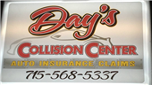 Day's Collision Center 1012 Martin Road, Bloomer, WI 54724 Day's Collision Center Logo