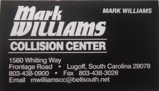 Mark Williams Collision Center, L.L.C. 1560 Whiting Way, Lugoff, SC 29078 Mark Williams Collision Center, L.L.C. Logo