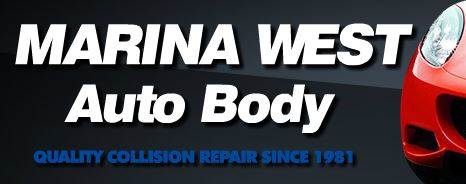 Marina West Auto Body 12415 W. Jefferson Blvd, Los Angeles, CA 90066 Marina West Auto Body Logo