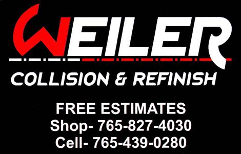 Weiler Body Shop 1324 S. Co. Rd. 350 East, Connersville, IN 47331 Weiler Body Shop Logo