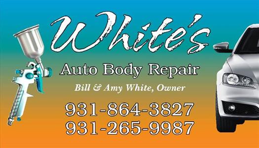 Whites Auto Body Repair 152 Greenview Drive, Byrdstown, TN 38549 Whites Auto Body Repair Logo