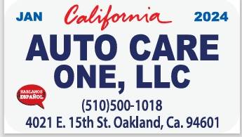 California Auto Care One, LLC 4021 East 15th Street, Oakland, CA 94601 California Auto Care One, LLC Logo