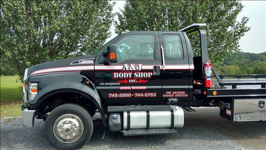 A&J Body Shop & Wrecker Service, Inc. 115 County Road 662, Athens, TN 37303 A&J Body Shop & Wrecker Service, Inc. Logo